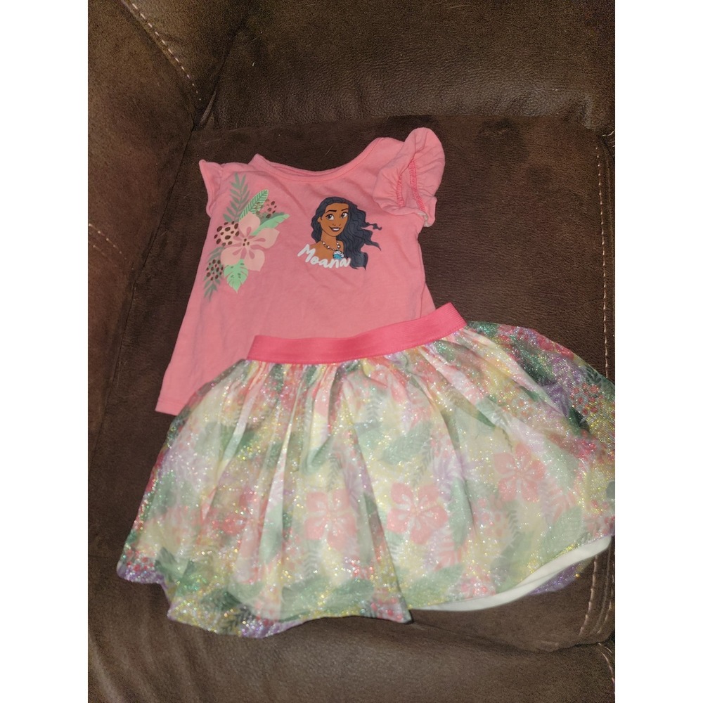 Disney princess moana top and skirt size‎ 2t